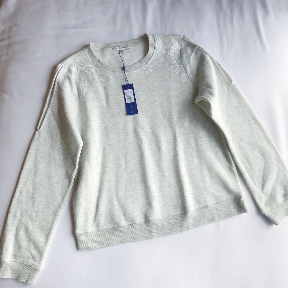 🆕 Rebecca Minkoff Jenn Embroidered Sweatshirt - Picture 3 of 6